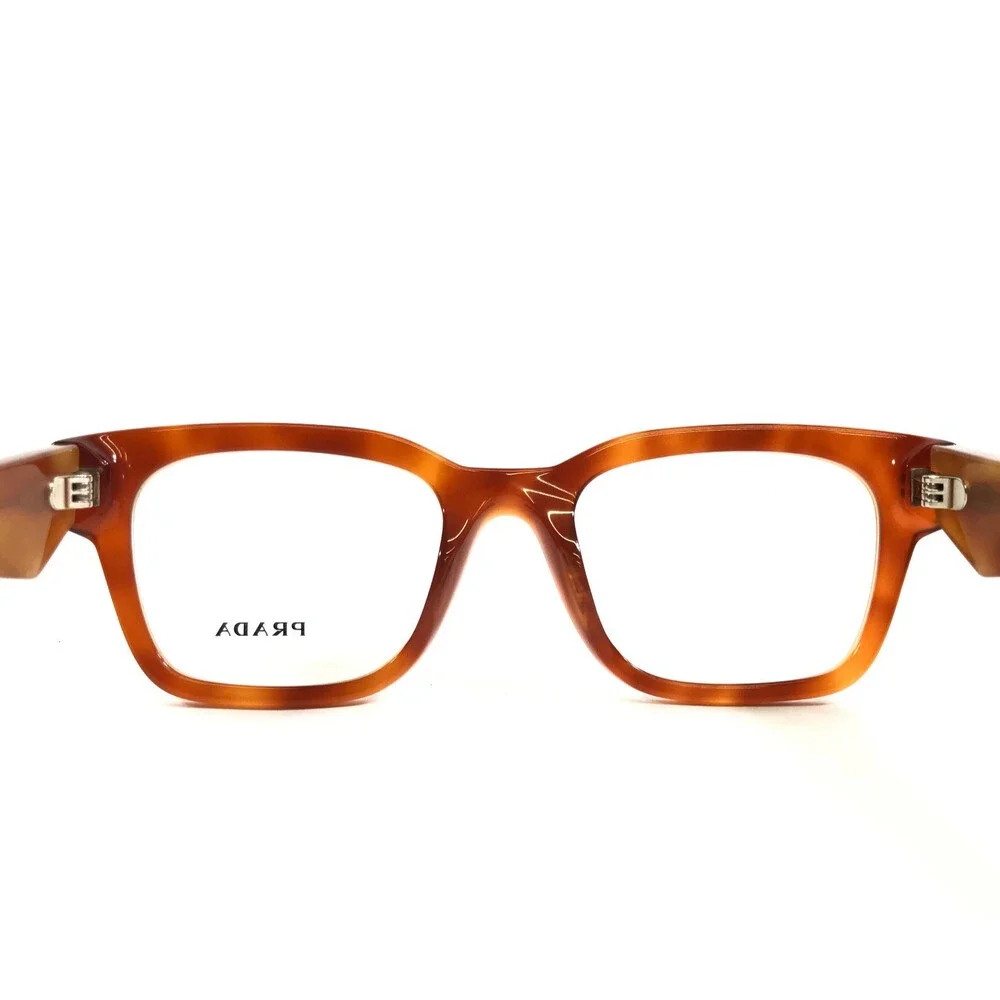 Prada Eyeglasses Frames VPRA10 11P-1O1 Havana Cognac Light Tortoise 51-20-145